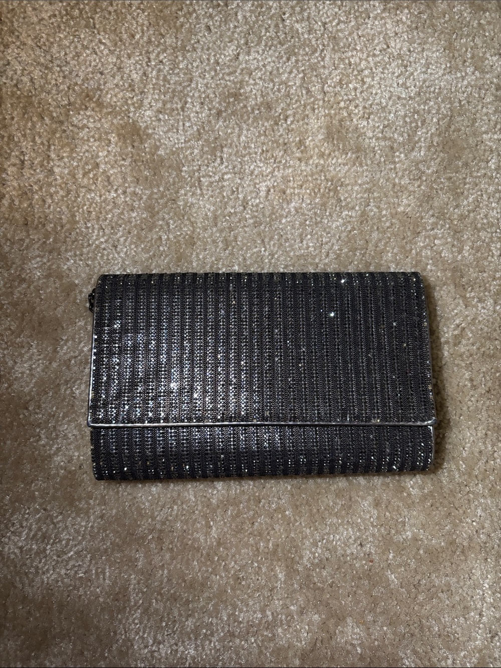 Black Sparkle Evening Clutch